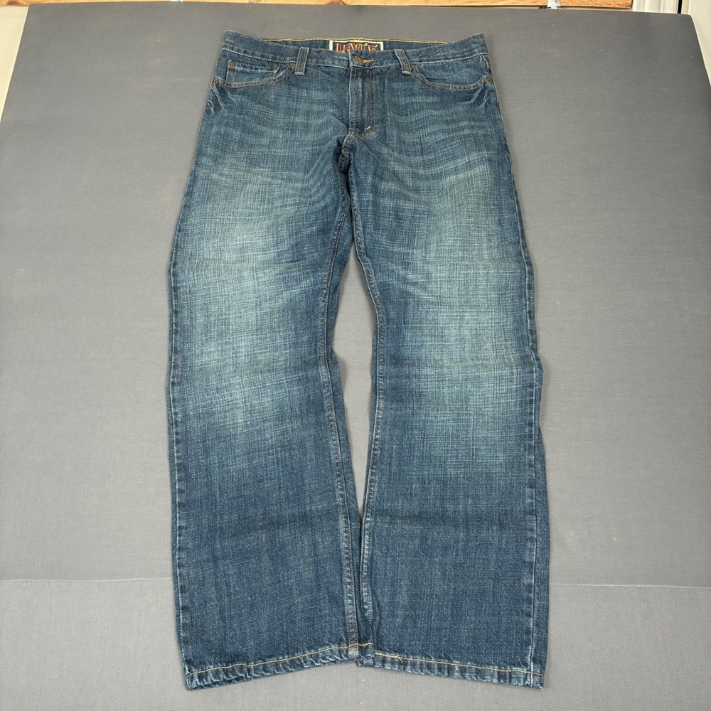 Y2K Levi's 514 Slim Straight Medium Wash Men's Size 34x32 Grunge
